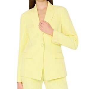 Milly Avery Cady Blazer Jacket Butter Yellow 6 NEW Sophisticated Professional